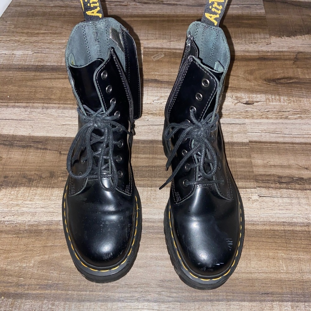 Black Doc Marten Jadon Boots - Size 8